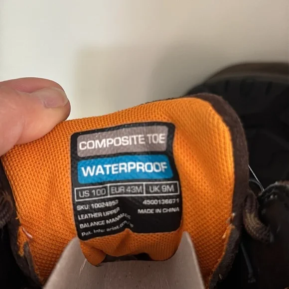 NWT Men’s Ariat Brown Edge LTE Chukka H2O Comp Toe Boots 10D - Picture 6 of 7